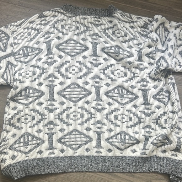🔥serge Saint  Yves🔥 | Vintage grey and white patterned knit sweater cardigan - Picture 11 of 11